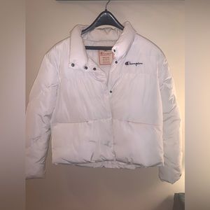 Champion women’s white puffer jacket